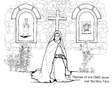 St Therese of Liseux coloring page