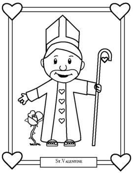 st valentine coloring pages catholic church