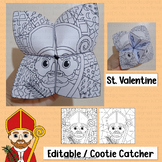 St Valentine Craft Cootie Catcher Activities Catholic Sain