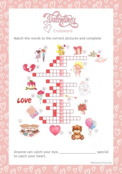 Preview of St. Valentine's Crossword