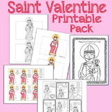St. Valentine’s Day Printable Pack (Craft, Coloring Pages,