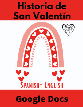 Preview of St. Valentine's History / Bilingual Google Docs & Easel 