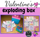 St Valentine's day Exploding Box craft card fun present