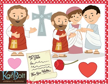 Preview of St Valentine, the Story of a Saint Clip Art.