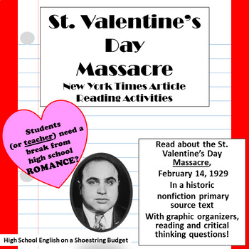 Preview of St. Valentine's Day Massacre Reading Questions (New York Times Article)