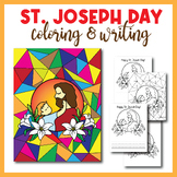St. joseph Feast Day | Saint Joseph Stained Glass Coloring