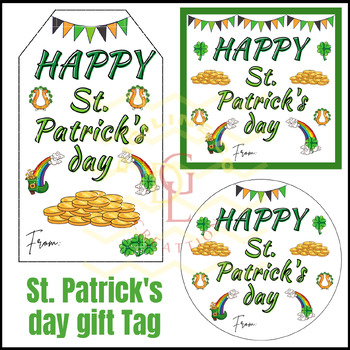 Preview of St patricks Day Gift Tags craft classroom management activities 7th 8th 9th 10th