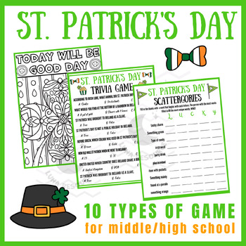 Preview of St patricks day independent reading Activities Unit Sub Plans Early finishers
