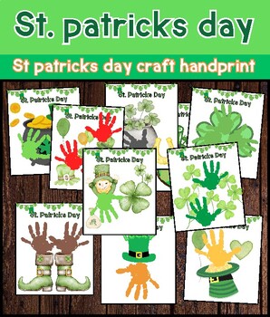 Preview of St patricks day craft handprint Craft activity