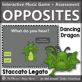 Staccato or Legato Music Opposite Interactive Music Game +