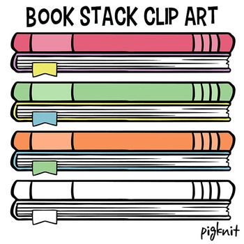 book stack clipart