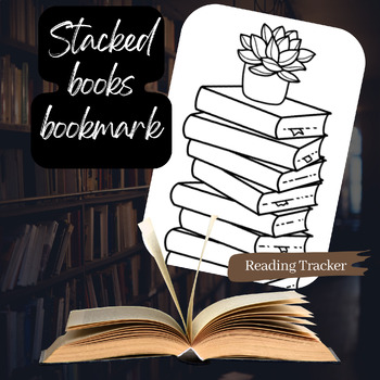 Preview of Stacked Books Bookmark | PDF |