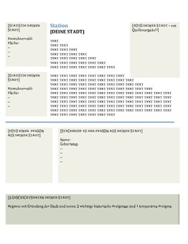 Preview of Stadtprojekt - German City project