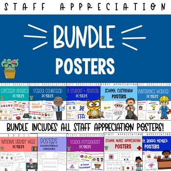 Preview of Staff Appreciation Posters Bundle