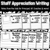 Staff Appreciation Writing/Coloring Letter
