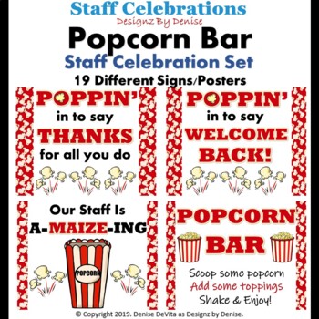 Preview of Staff Celebrations - Popcorn Bar
