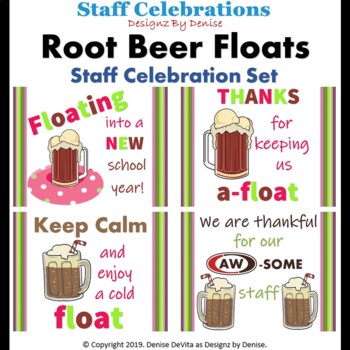 Preview of Staff Celebrations - Root Beer Floats