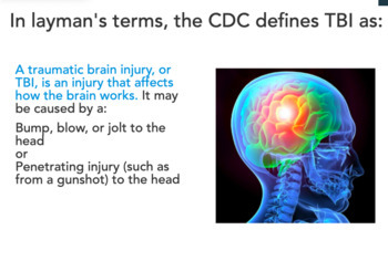 Preview of Staff Development: Traumatic Brain Injuries (TBI) in the classroom