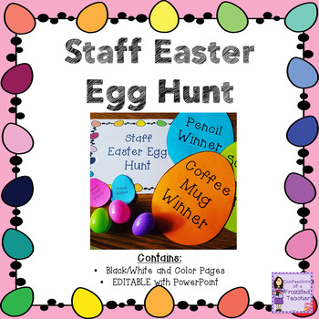 Preview of Staff Easter Egg Hunt Activity - Sunshine Committee Activity