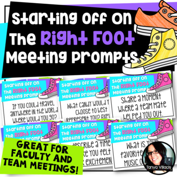 Staff, Faculty, and Team Meetings Conversations Starters and Teacher ...