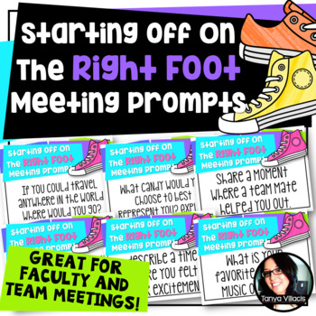 Preview of Staff, Faculty, and Team Meetings Conversations Starters and Teacher Prompts