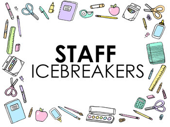 Preview of Staff Icebreakers and Team Building (Editable)
