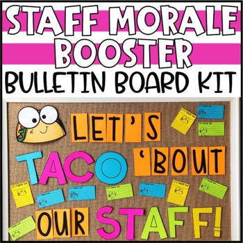 Preview of Staff Morale Booster - Shout Out Bulletin Board (Taco themed!)