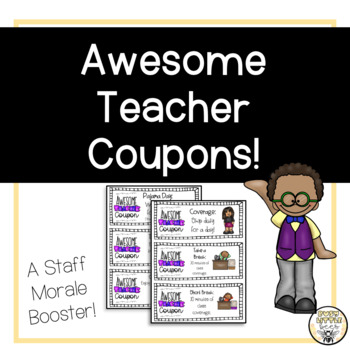 Preview of Staff Morale Booster - Teacher Coupons