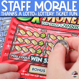 Staff Morale | Staff Appreciation | Lottery Ticket Tags for Staff