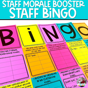 Preview of Staff Morale | Teacher Appreciation | Staff Bingo