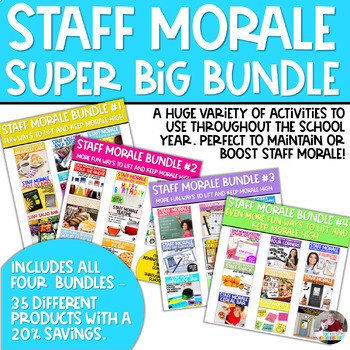 Preview of Staff Morale | Teacher Appreciation | Super Big Bundle