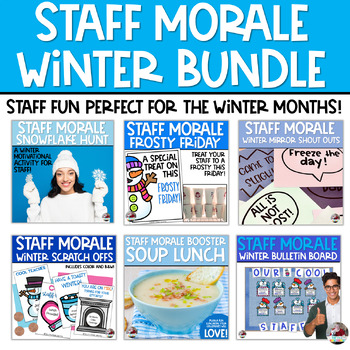 Preview of Staff Morale | Teacher Appreciation | WINTER ACTIVITIES BUNDLE