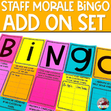 Staff Morale | Staff Bingo ADD ON Cards | Staff Morale Booster