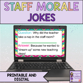 Staff Morale Teacher Jokes Digital and Printable