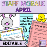 Staff Morale and Sunshine Committee April Activities