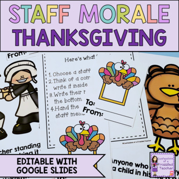 Preview of Staff Morale and Sunshine Committee Thanksgiving Activities