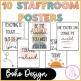 Staff Motivational Posters Boho Teacher's Lounge Staffroom Decor