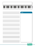 Staff Paper for Music Theory Note Taking