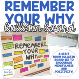 Staff Room Bulletin Board Set {Remember Your Why} English 