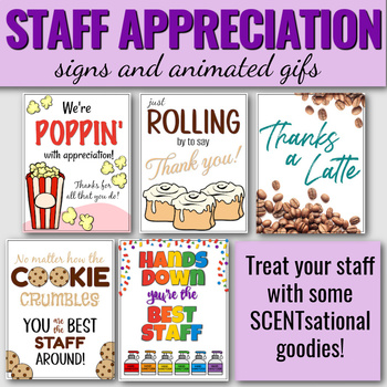 Preview of Staff / Teacher Appreciation Week Ideas and Resources