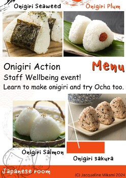Preview of Japanese: Staff Wellbeing Onigiri Action Event and Guide with Recipe