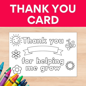 Staff and Teacher Appreciation Card, End of the Year Teacher Card