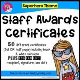 Staff and Teacher Awards (Superhero Theme)