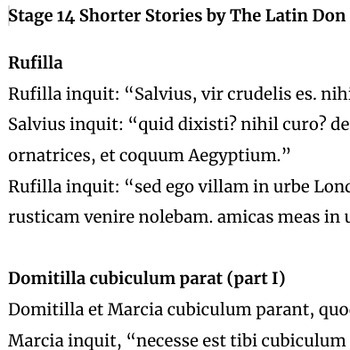 Preview of Stage 14 Abridged Stories by The Latin Don