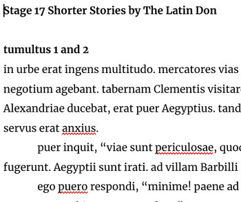 Preview of Stage 17 Abridged Stories by The Latin Don