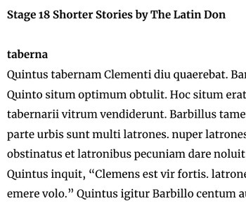 Preview of Stage 18 Abridged Stories by The Latin Don