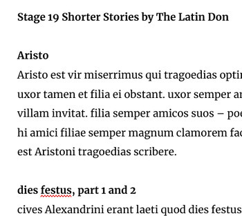 Preview of Stage 19 Abridged Stories by The Latin Don