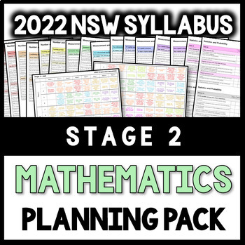 Preview of Stage 2 - 2023 NSW Syllabus - Mathematics Planning Pack
