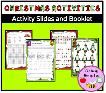 Stage 2 Christmas Activities PowerPoint and Booklet by Mrs W-L | TpT