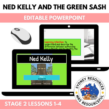 Preview of Stage 2 Ned Kelly - Lessons 1-4 (PowerPoint)